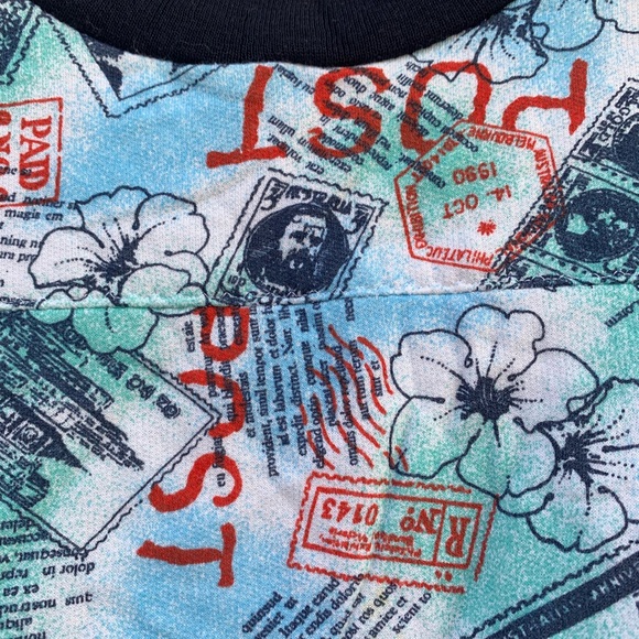Vintage Postal Stamps all over print tracksuit size M/L. - Picture 4 of 13